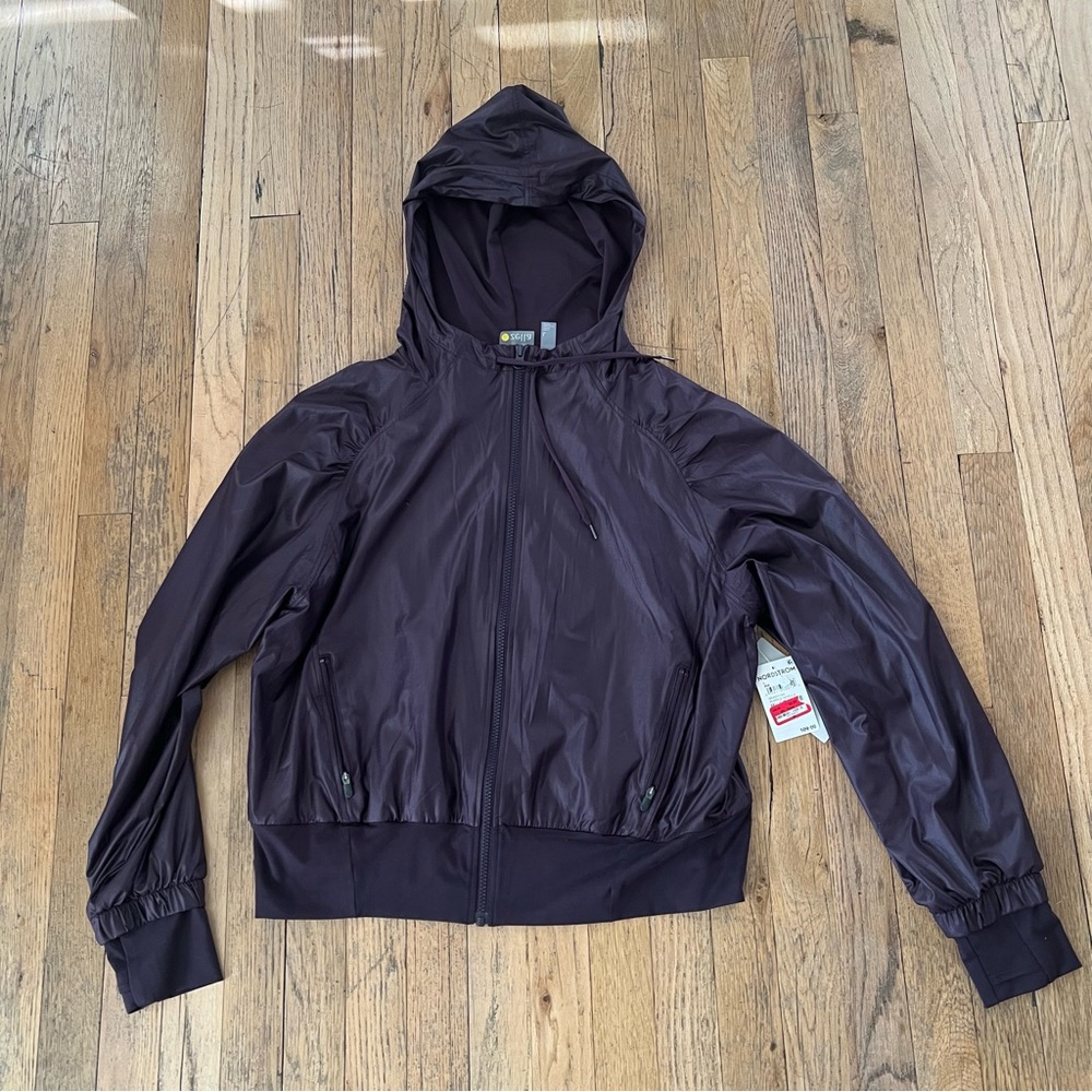 Zella Purple Hooded Jacket, NWT